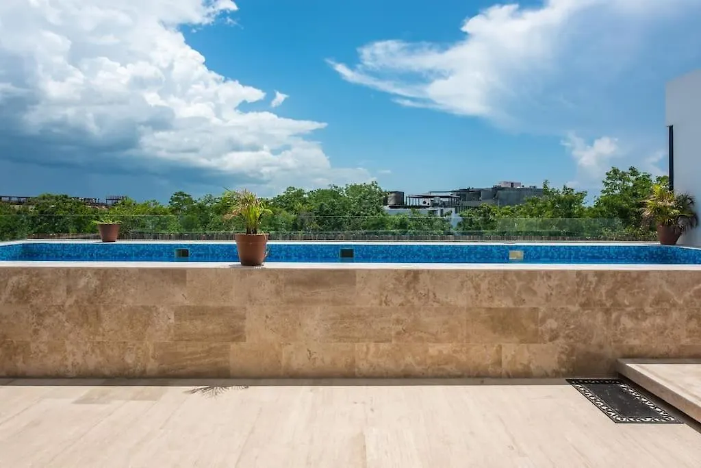 아파트 Amira Residence Confortable 1 Bedroom In Aldea Zama 툴룸